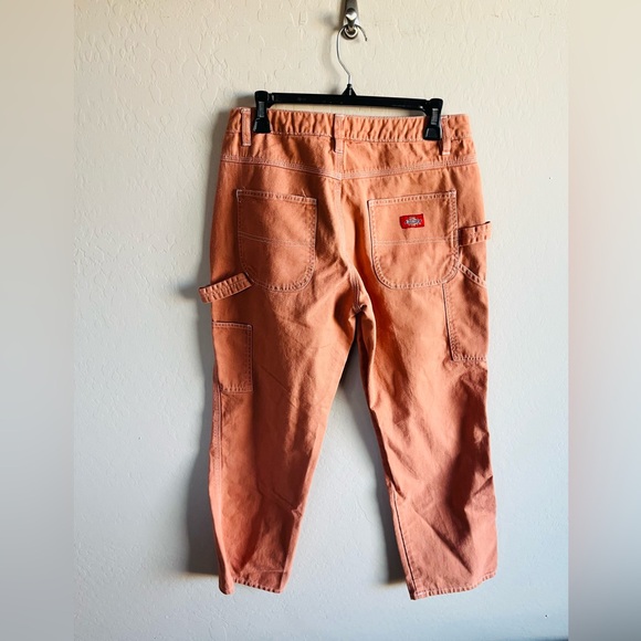 Dickies Women’s Orange Carpenter Jeans Size 9/29 Streetwear Y2K Grunge - Picture 6 of 7